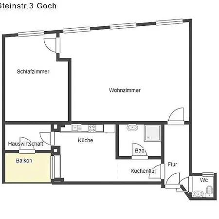 City-Wohnung Direkt Am Markt Goch Exterior foto